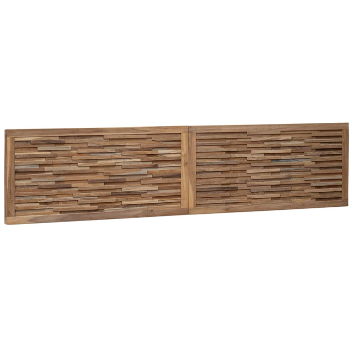 Tăblie cap Pe perete natural 200 cm Lemn solid de tec - WALTI WALTI