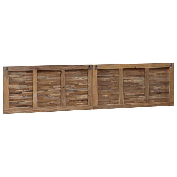 Tăblie cap Pe perete natural 200 cm Lemn solid de tec - WALTI WALTI