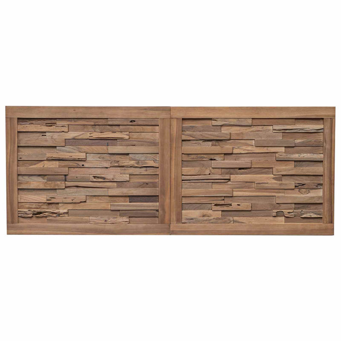 Tăblie cap Pe perete natural 200 cm Lemn solid de tec - WALTI WALTI