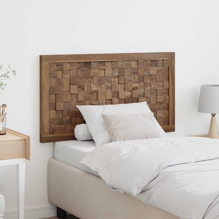 Tăblie cap Pe perete natural 100 cm Lemn solid de tec - WALTI WALTI