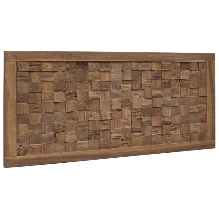 Tăblie cap Pe perete natural 100 cm Lemn solid de tec - WALTI WALTI