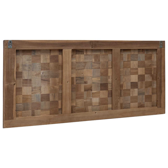 Tăblie cap Pe perete natural 100 cm Lemn solid de tec - WALTI WALTI