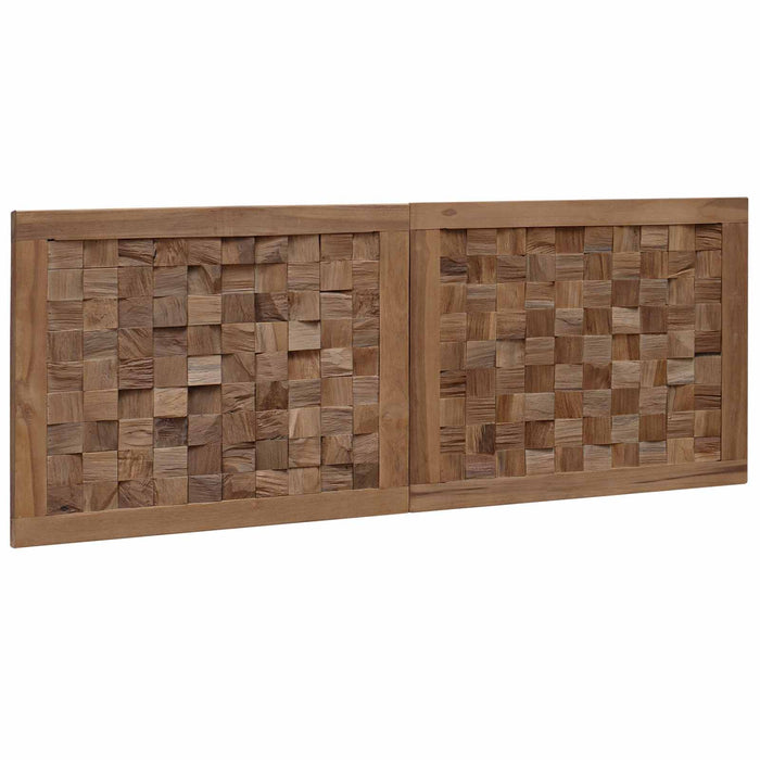 Tăblie cap Pe perete natural 120 cm Lemn solid de tec WALTI
