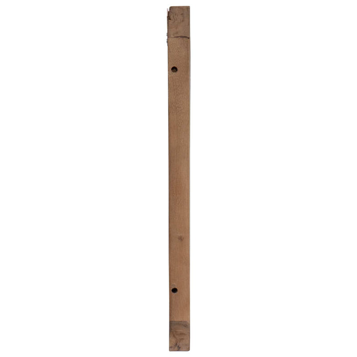 Tăblie cap Pe perete natural 120 cm Lemn solid de tec WALTI