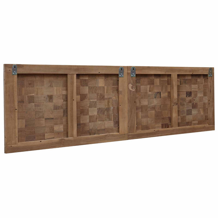Tăblie cap Pe perete natural 140 cm Lemn solid de tec - WALTI WALTI