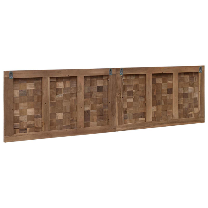 Tăblie cap Pe perete natural 160 cm Lemn solid de tec - WALTI WALTI