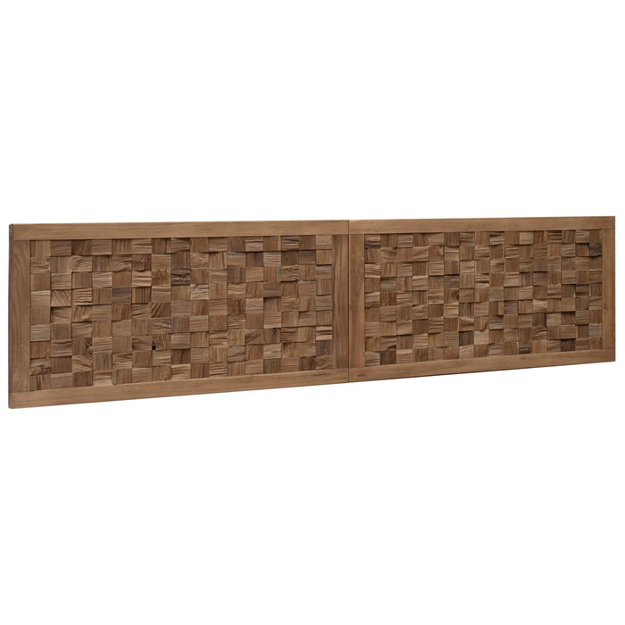 Tăblie cap Pe perete natural 180 cm Lemn solid de tec - WALTI WALTI