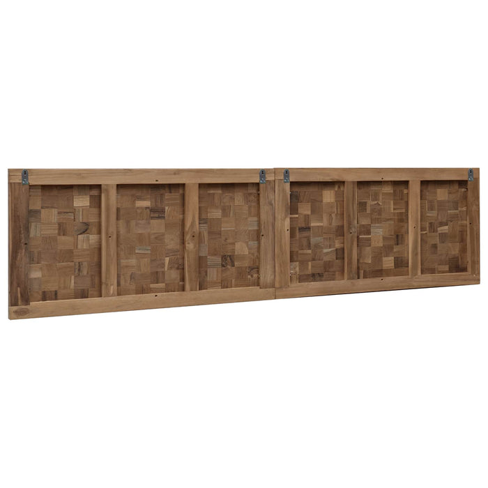 Tăblie cap Pe perete natural 180 cm Lemn solid de tec - WALTI WALTI