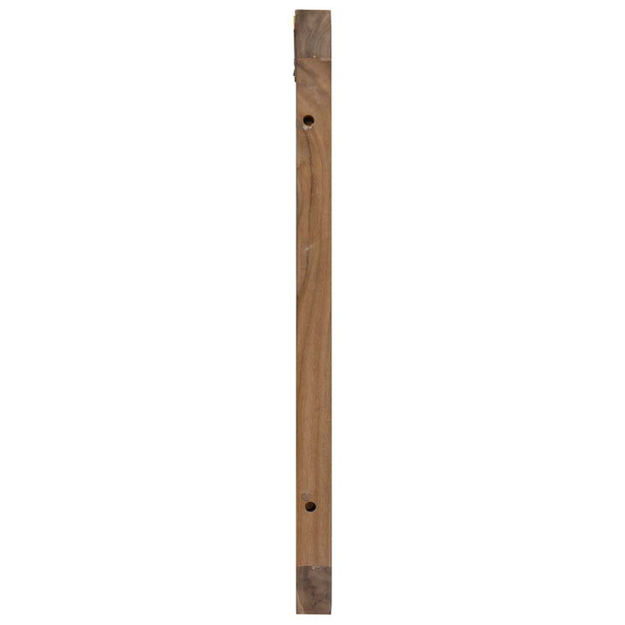 Tăblie cap Pe perete natural 100 cm Lemn solid de tec - WALTI WALTI