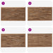 Tăblie cap Pe perete natural 100 cm Lemn solid de tec - WALTI WALTI