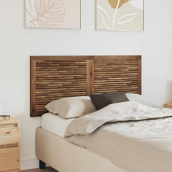 Tăblie cap Pe perete natural 120 cm Lemn solid de tec - WALTI WALTI