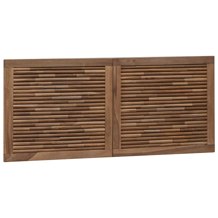 Tăblie cap Pe perete natural 120 cm Lemn solid de tec - WALTI WALTI