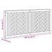 Tăblie cap Pe perete natural 120 cm Lemn solid de tec - WALTI WALTI