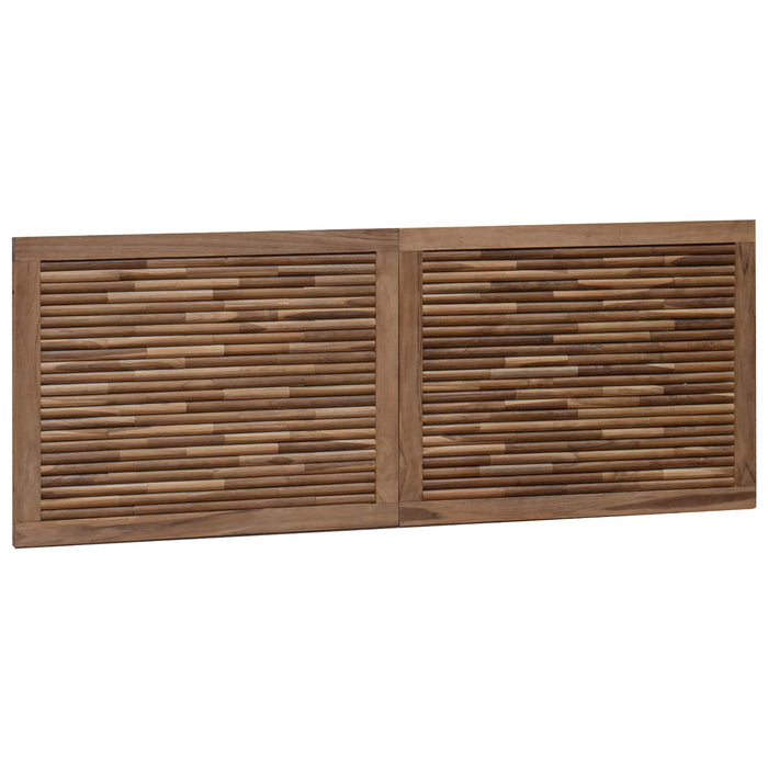 Tăblie cap Pe perete natural 140 cm Lemn solid de tec - WALTI WALTI