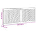 Tăblie cap Pe perete natural 140 cm Lemn solid de tec - WALTI WALTI
