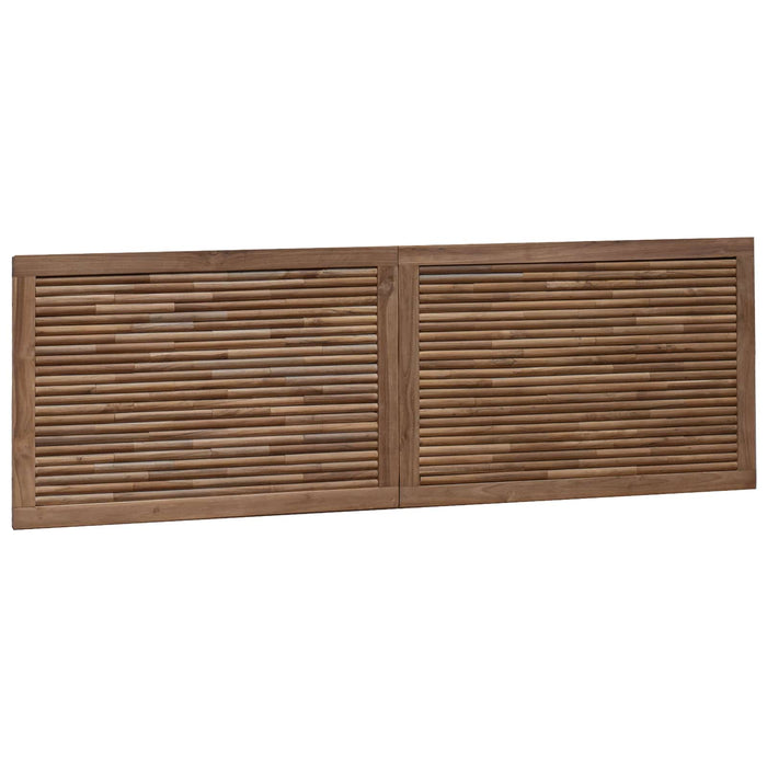 Tăblie cap Pe perete natural 160 cm Lemn solid de tec - WALTI WALTI