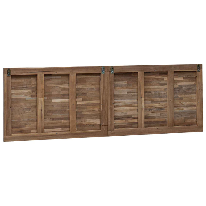 Tăblie cap Pe perete natural 160 cm Lemn solid de tec - WALTI WALTI