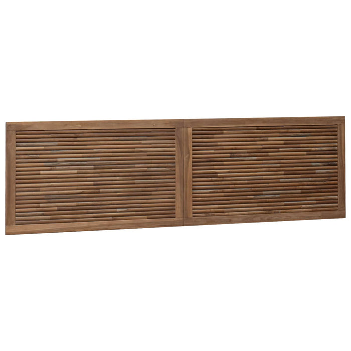 Tăblie cap Pe perete natural 180 cm Lemn solid de tec - WALTI WALTI
