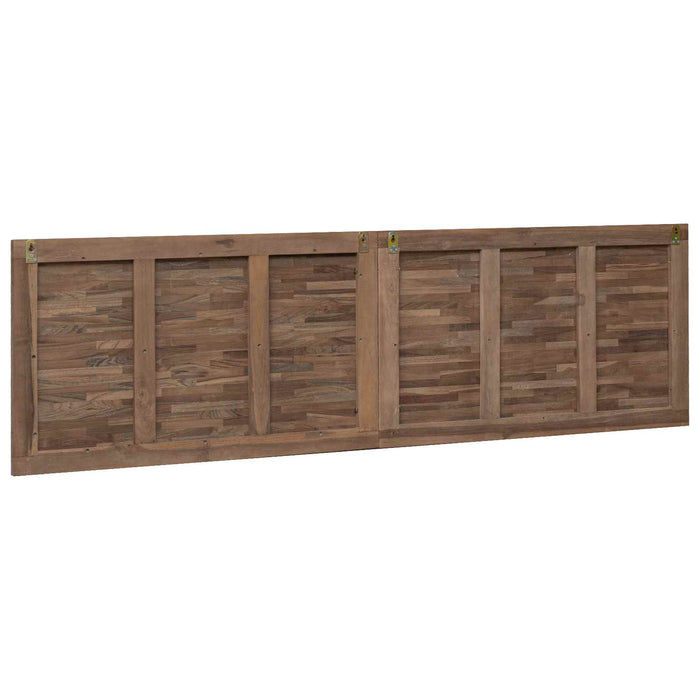 Tăblie cap Pe perete natural 180 cm Lemn solid de tec - WALTI WALTI