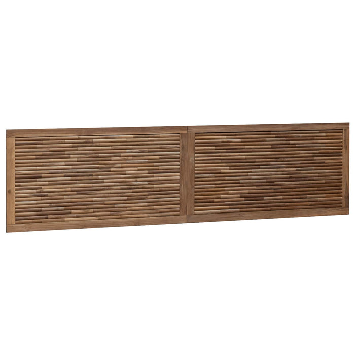 Tăblie cap Pe perete natural 200 cm Lemn solid de tec - WALTI WALTI