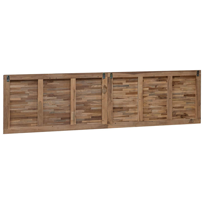 Tăblie cap Pe perete natural 200 cm Lemn solid de tec - WALTI WALTI