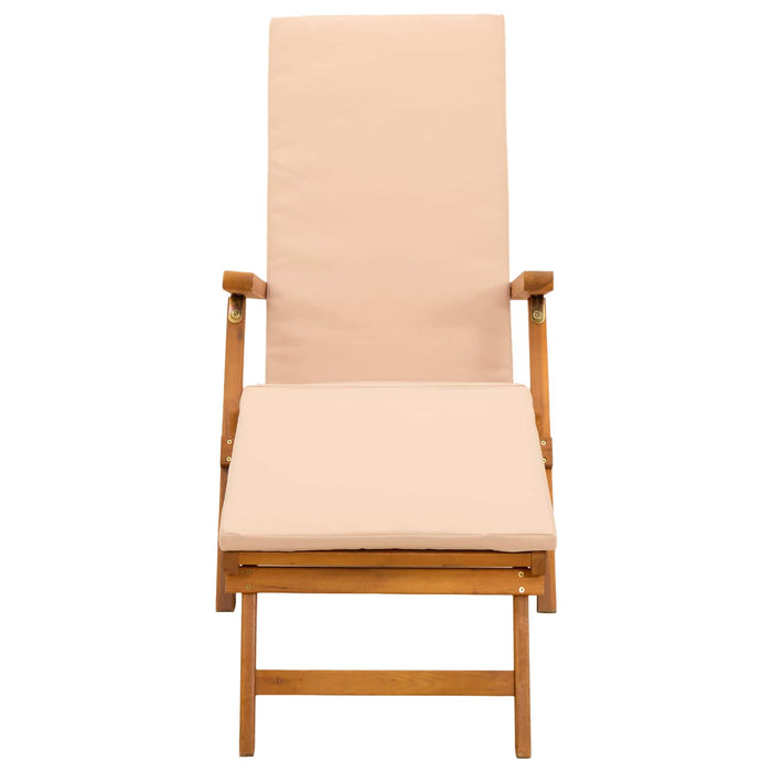 Șezlong pliabil și culisant 55 x 146 x 91 cm WALTI