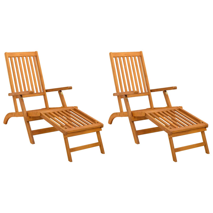 Șezlong pliabil și culisant 2 pcs 55 x 146 x 91 cm WALTI