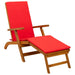 Șezlong pliabil și culisant 2 pcs Roșu 55 x 146 x 91 cm - WALTI WALTI