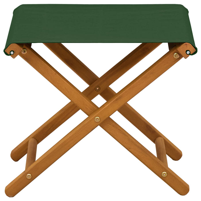 Scaun de plajă 2 pcs Lemn de eucalipt masiv Verde WALTI