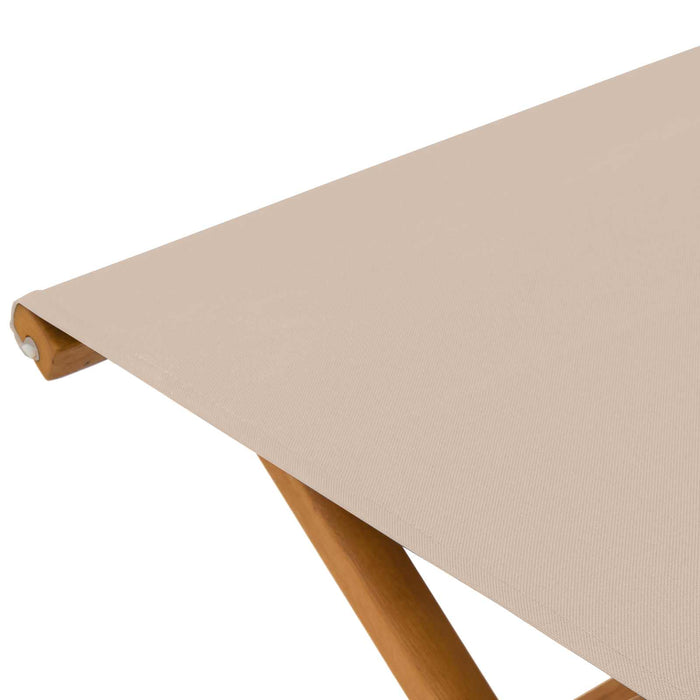Scaun de plajă 2 pcs Lemn de eucalipt masiv Bej WALTI