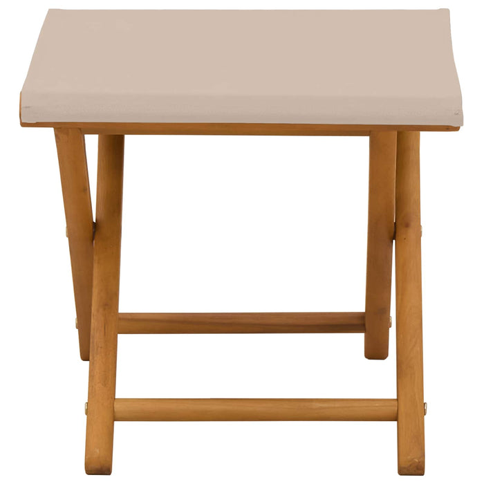 Scaun de plajă 2 pcs Lemn de eucalipt masiv Bej WALTI
