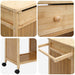 Cărucior de bucătărie cu roți natural 90,5 x 36 x 86,5 cm - WALTI WALTI