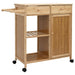 Cărucior de bucătărie cu roți natural 90,5 x 36 x 86,5 cm - WALTI WALTI