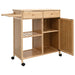 Cărucior de bucătărie cu roți natural 90,5 x 36 x 86,5 cm - WALTI WALTI