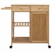 Cărucior de bucătărie cu roți natural 90,5 x 36 x 86,5 cm - WALTI WALTI