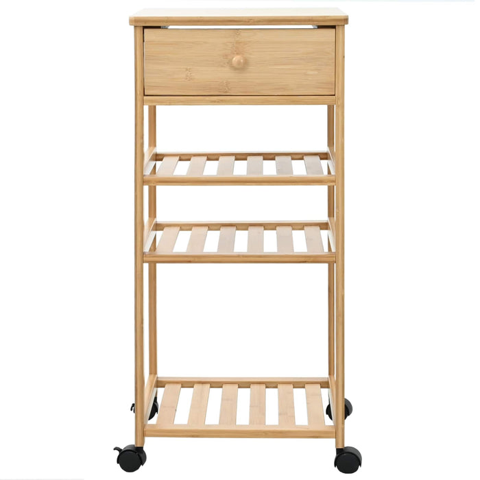 Cărucior de bucătărie cu roți natural 37 x 36 x 80 cm Bambus - WALTI WALTI