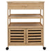Cărucior de bucătărie cu roți natural 59,5 x 36 x 82 cm Bambus - WALTI WALTI