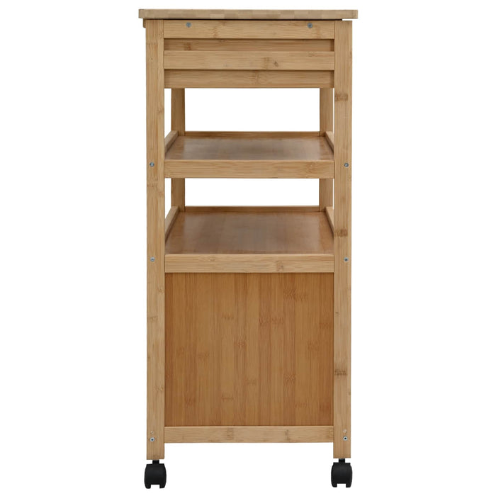 Cărucior de bucătărie cu roți natural 59,5 x 36 x 82 cm Bambus - WALTI WALTI