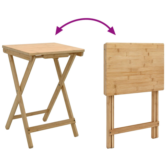 Masă de bucătărie Manual natural 40 x 30 x 53,5 cm Bambus - WALTI WALTI