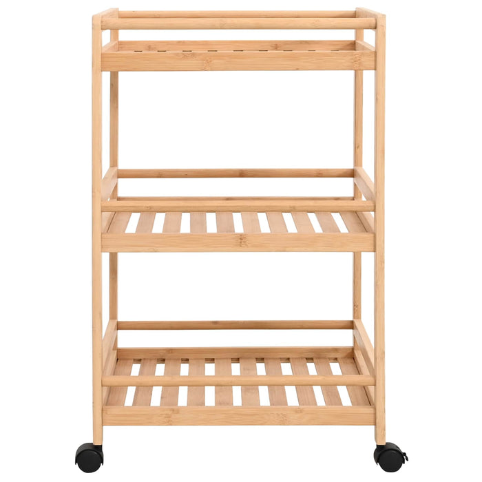 Cărucior de bucătărie cu roți natural 46 x 38 x 76 cm Bambus - WALTI WALTI