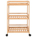 Cărucior de bucătărie cu roți natural 46 x 38 x 76 cm Bambus - WALTI WALTI