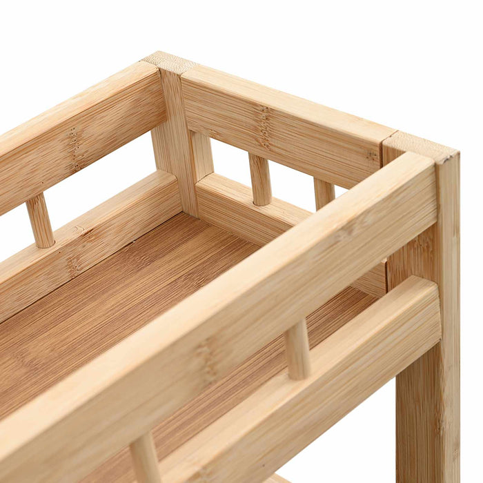 Cărucior de bucătărie cu roți natural 60 x 18 x 97 cm Bambus - WALTI WALTI