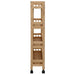 Cărucior de bucătărie cu roți natural 60 x 18 x 97 cm Bambus - WALTI WALTI