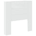 Tăblie cap cu raft Alb 100 x 16,5 x 103,5 cm Lemn compozit - WALTI WALTI