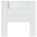 Tăblie cap cu raft Alb 100 x 16,5 x 103,5 cm Lemn compozit - WALTI WALTI
