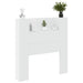 Tăblie cap cu raft Alb 100 x 16,5 x 103,5 cm Lemn compozit - WALTI WALTI
