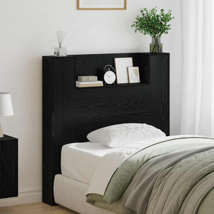 Tăblie cap Stejar Negru 100 x 15 x 103,5 cm Lemn compozit - WALTI WALTI