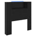 Tăblie cap Stejar Negru 100 x 15 x 103,5 cm Lemn compozit - WALTI WALTI