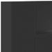 Tăblie cap cu raft Negru 100 x 16,5 x 103,5 cm Lemn compozit - WALTI WALTI
