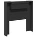 Tăblie cap cu raft Negru 100 x 16,5 x 103,5 cm Lemn compozit - WALTI WALTI